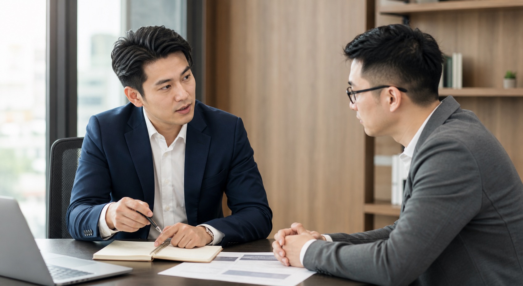 顧問與企業經營者面對面整理合作優先順序